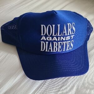 Blue Trucker Hat Dollars Against Diabetes